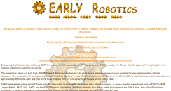 Desktop Screenshot of earlyrobotics.org