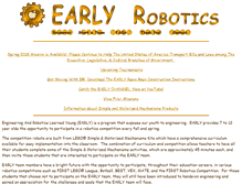 Tablet Screenshot of earlyrobotics.org